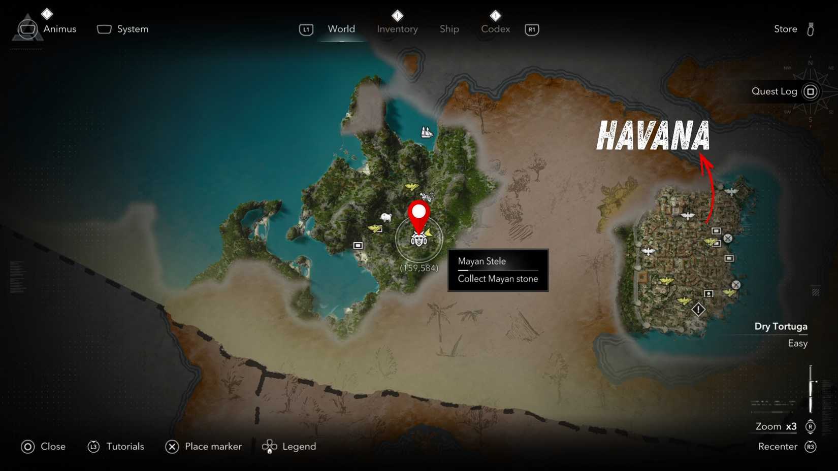 Cape Bonavista Mayan Stelae Puzzle Location AC Black Flag Resynced