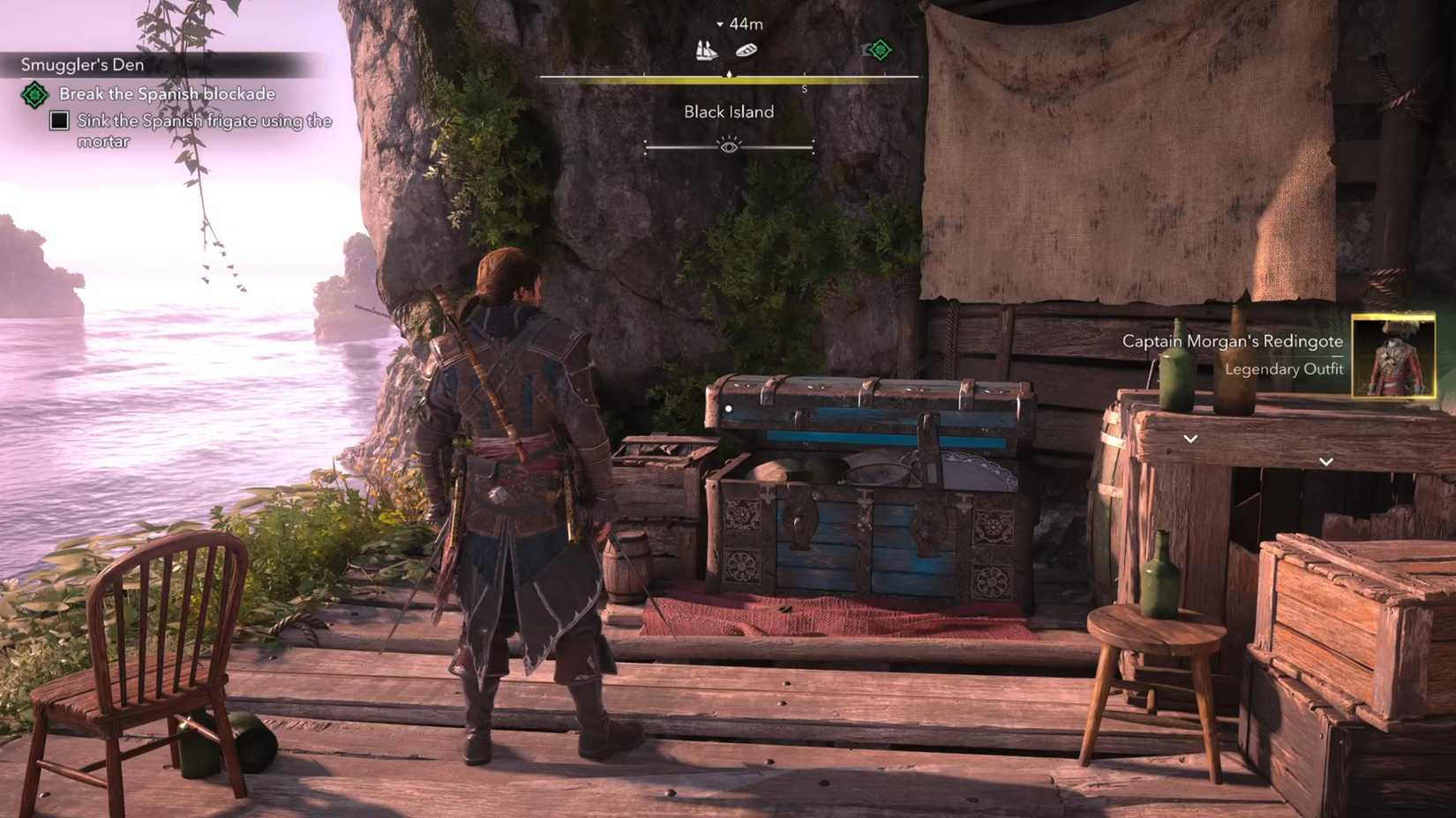 Captain Morgan's redingoat outfit AC black flag resynced