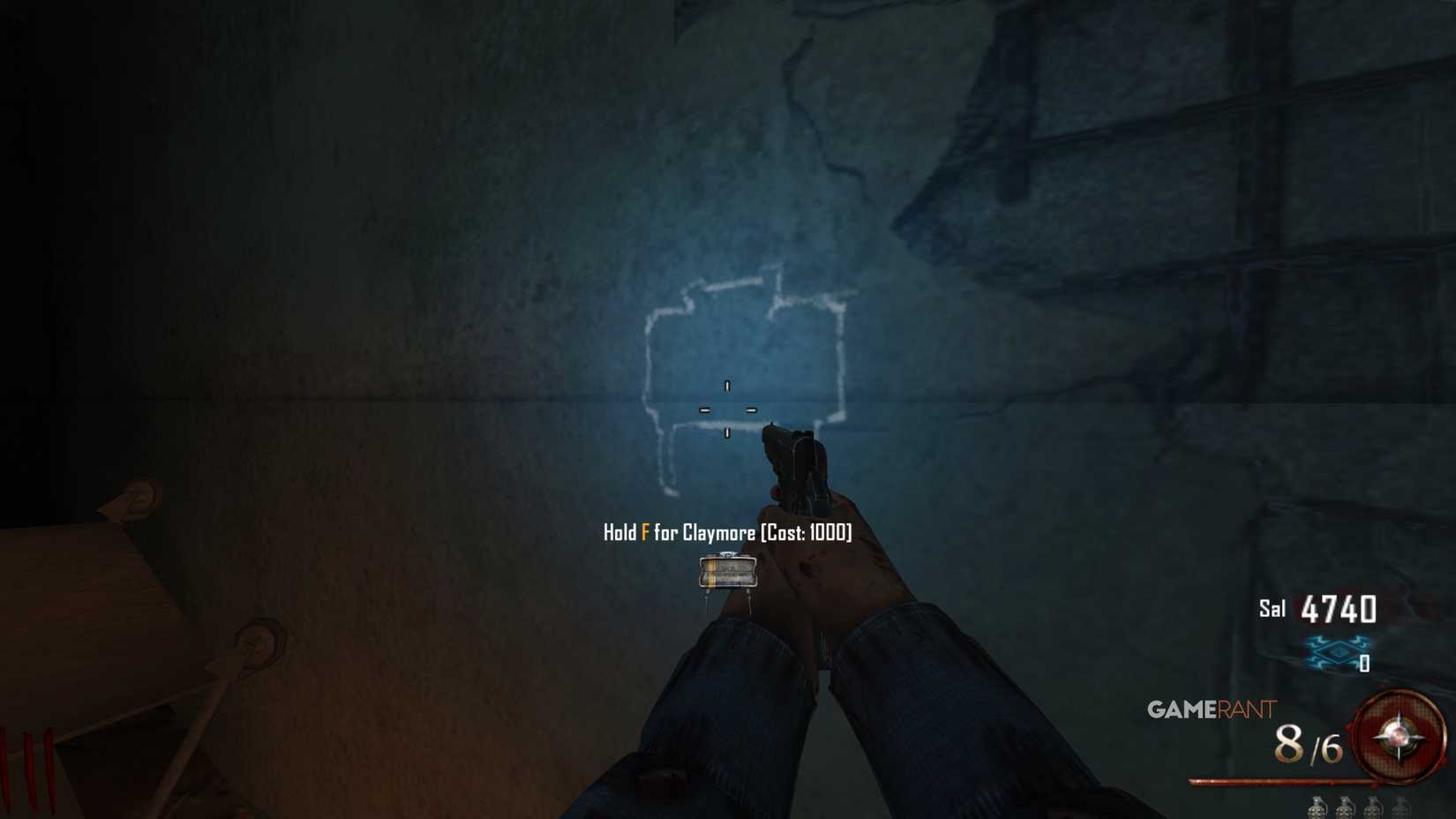 Claymore Wall Buy Location - Mob of the Dead - Black Ops 2 Zombies