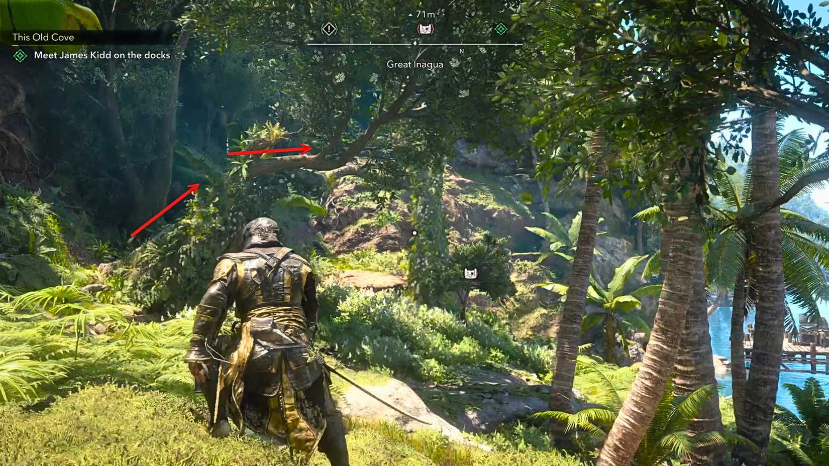 Climbing to get Nassau Treasure Map AC Black Flag resynced