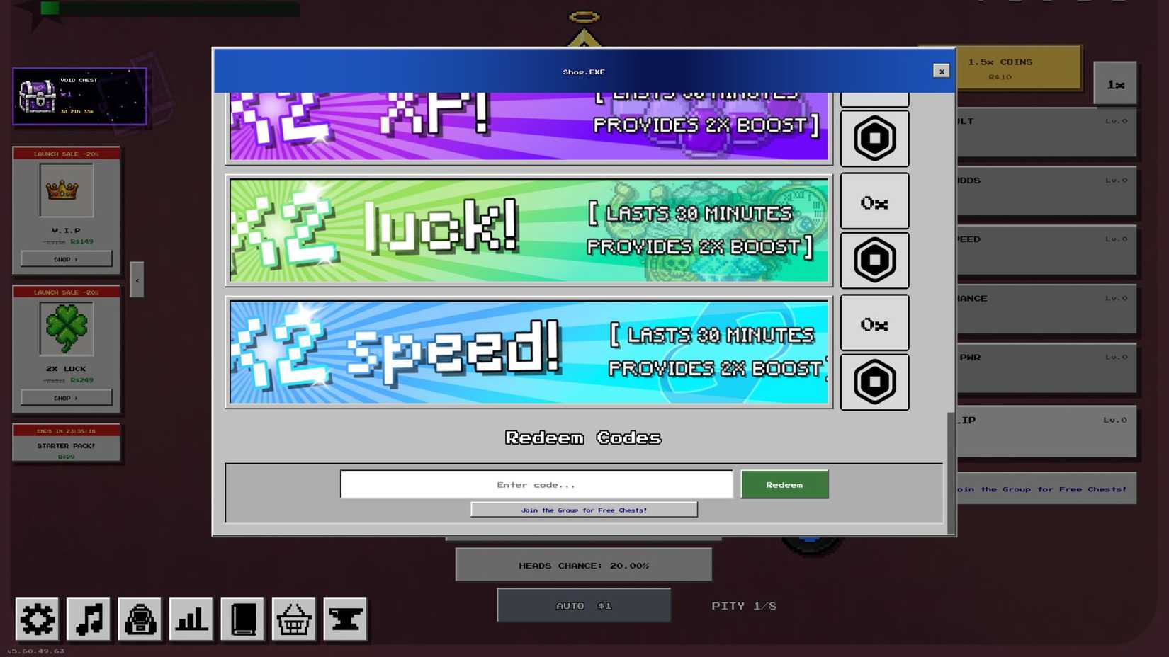 Working Code Icons Coin Flip Codes
