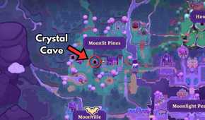 crystal cave entrance moonlight peaks rose quartz location