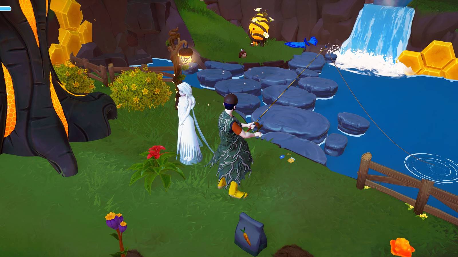 ddv honeyglow woods fish disney dreamlight valley