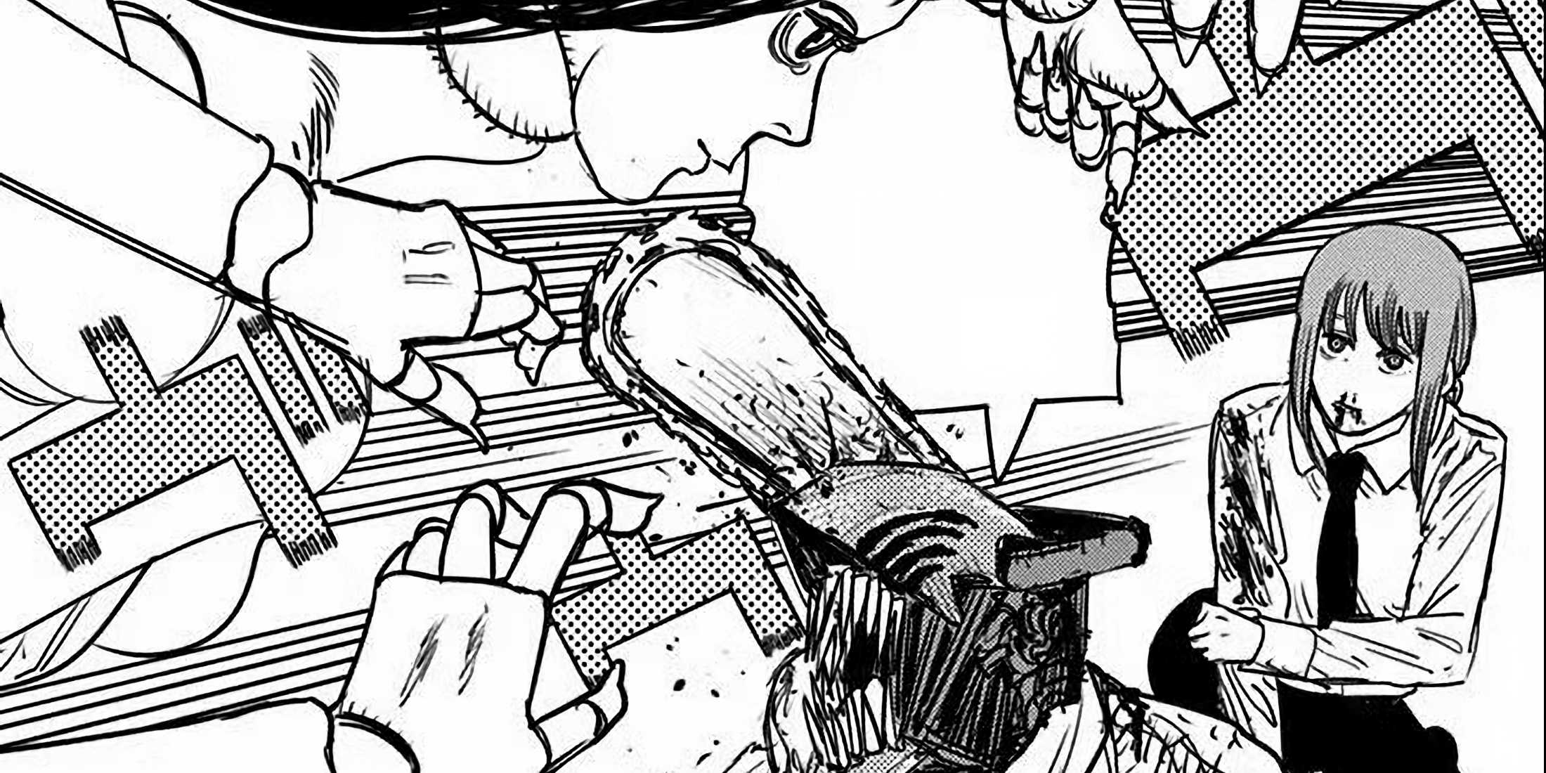 Denji fights Santa Claus to protect Makima.