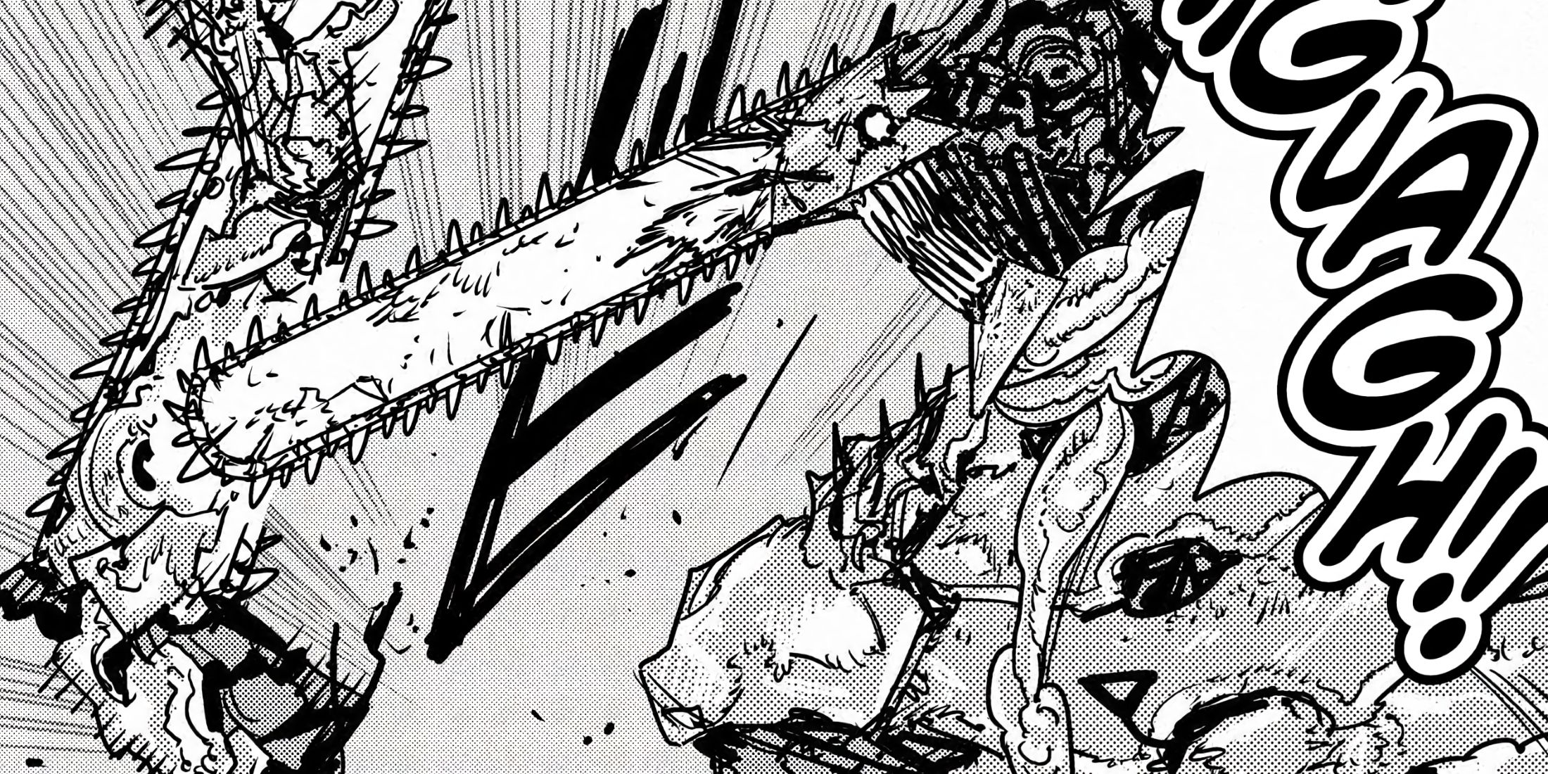 Denji loses his arm when the Locust Devil cuts it off.