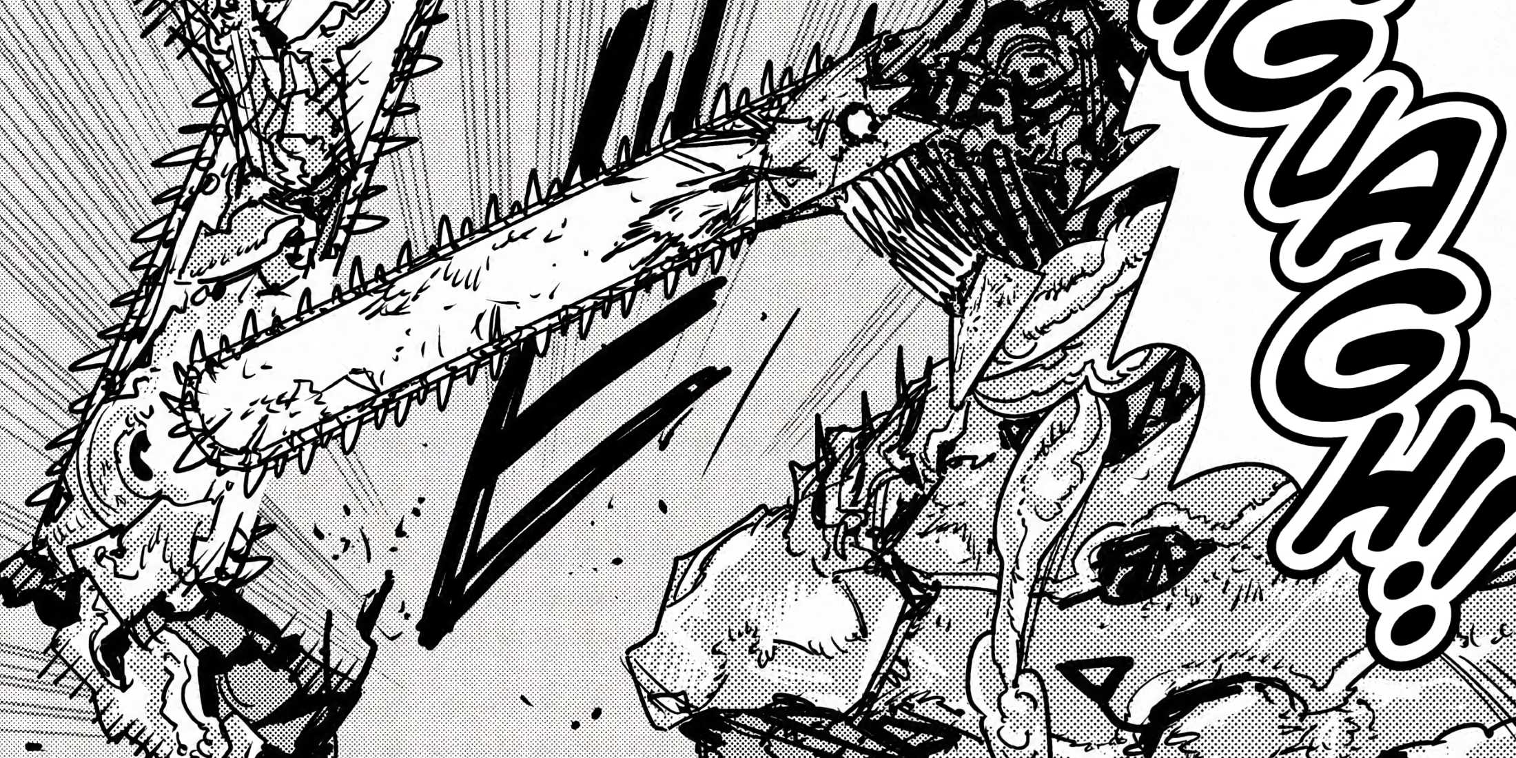 Denji loses his arm when the Locust Devil cuts it off.