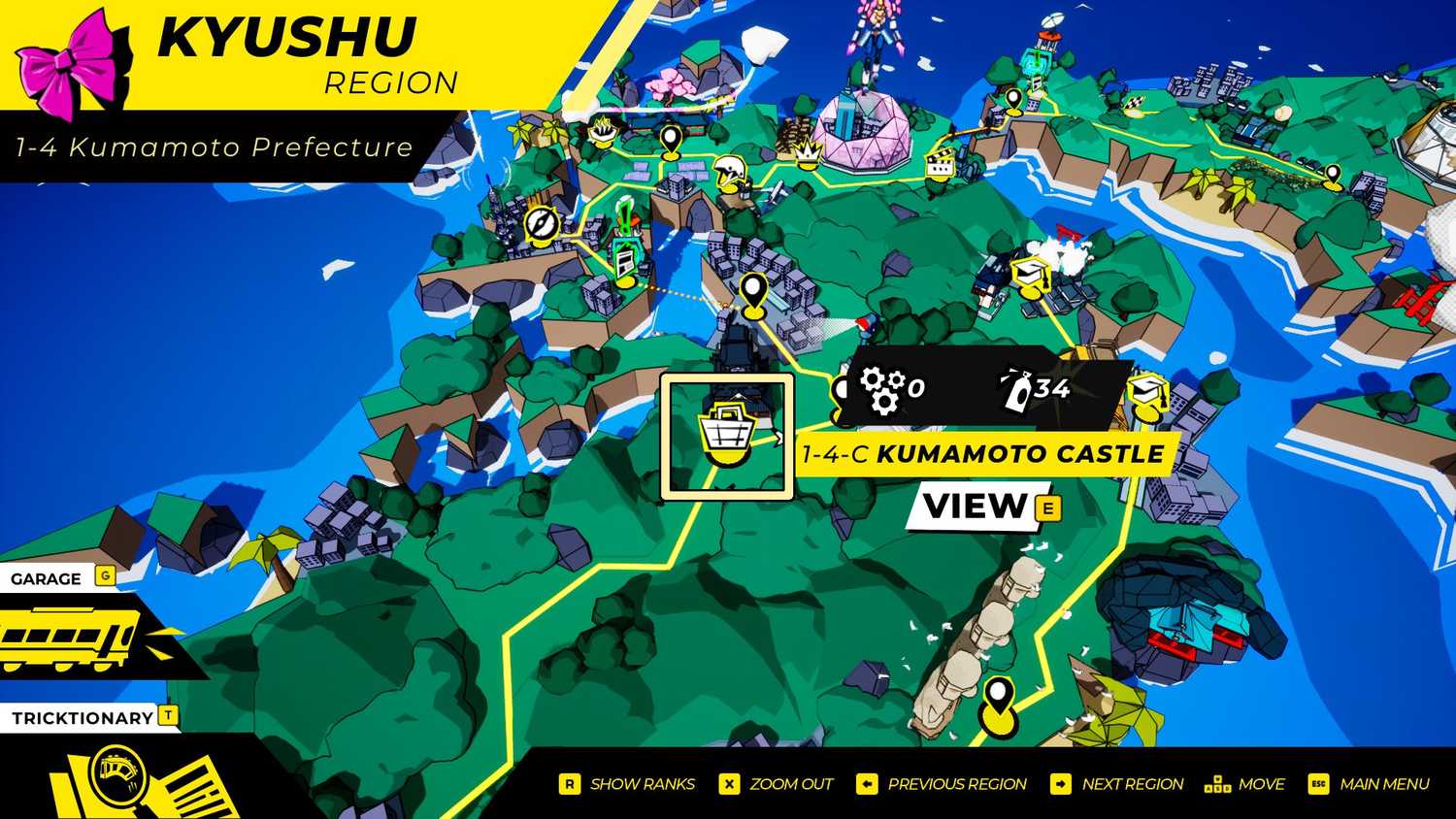 A Castle stage on the map in Denshattack.