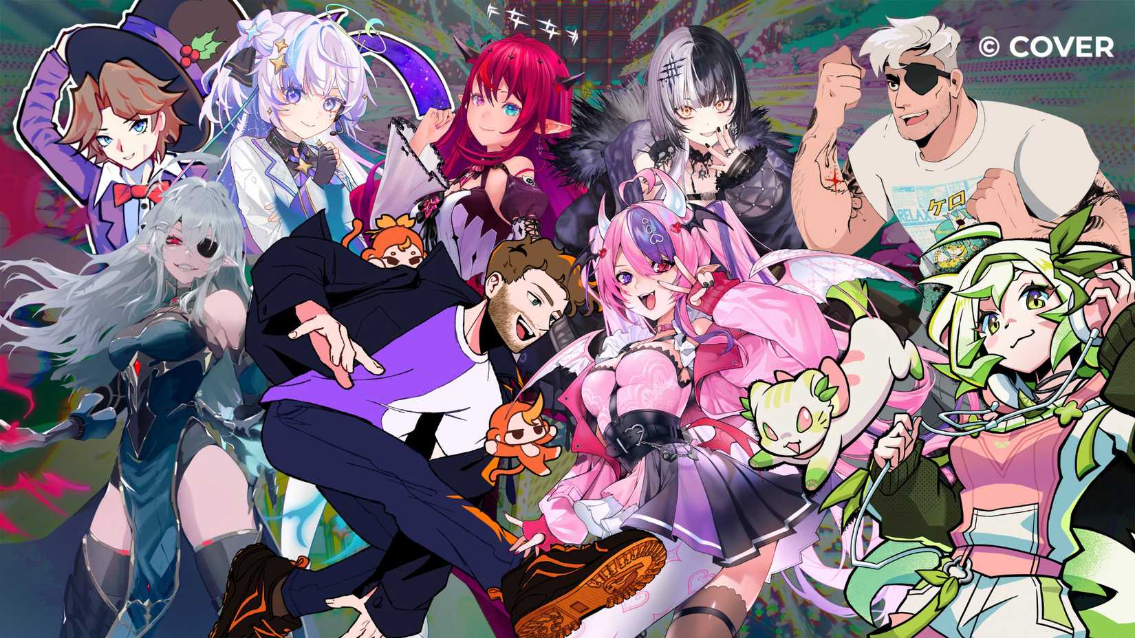 A collage of the influencers with codes in Denshattack.