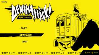 Selecting Settings on the Denshattack main menu.