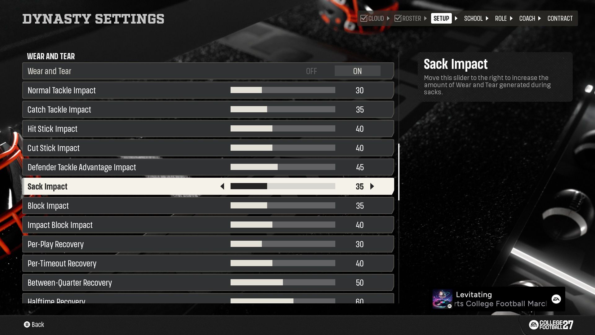 Best Slider Settings for College Football 27 Dynasty