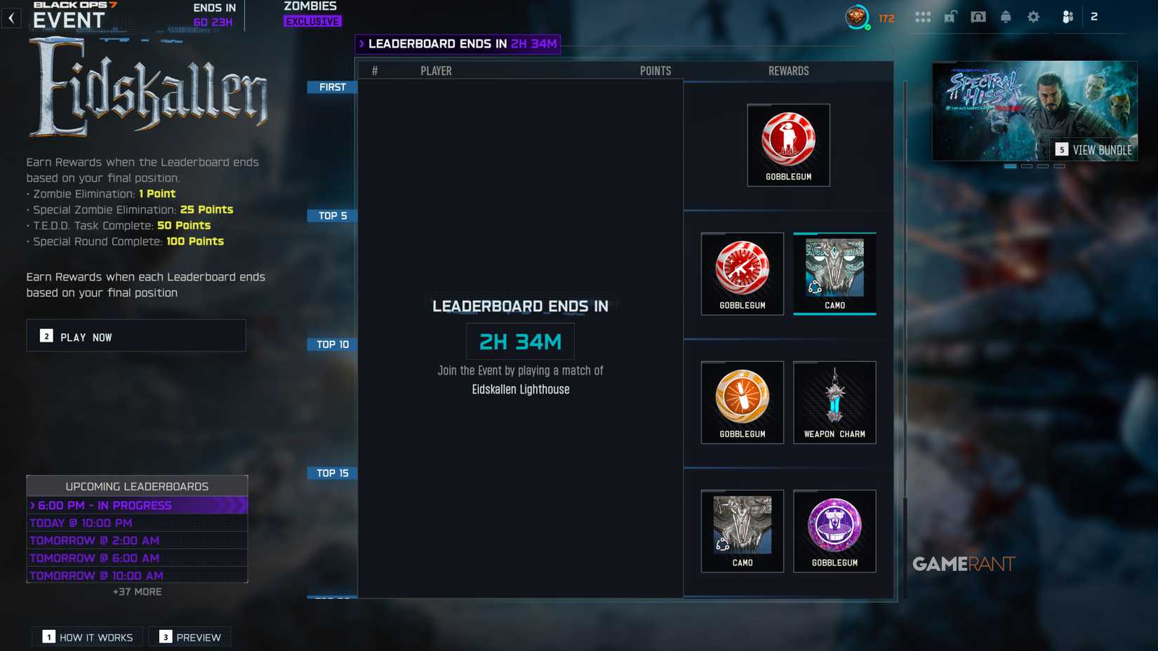 All Eidskallen Event Rewards in COD Black Ops 7 Zombies