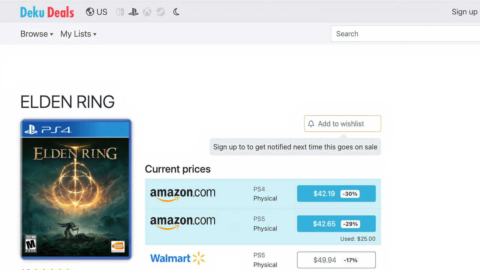 deku deal best ps5 disc prices for elden ring.