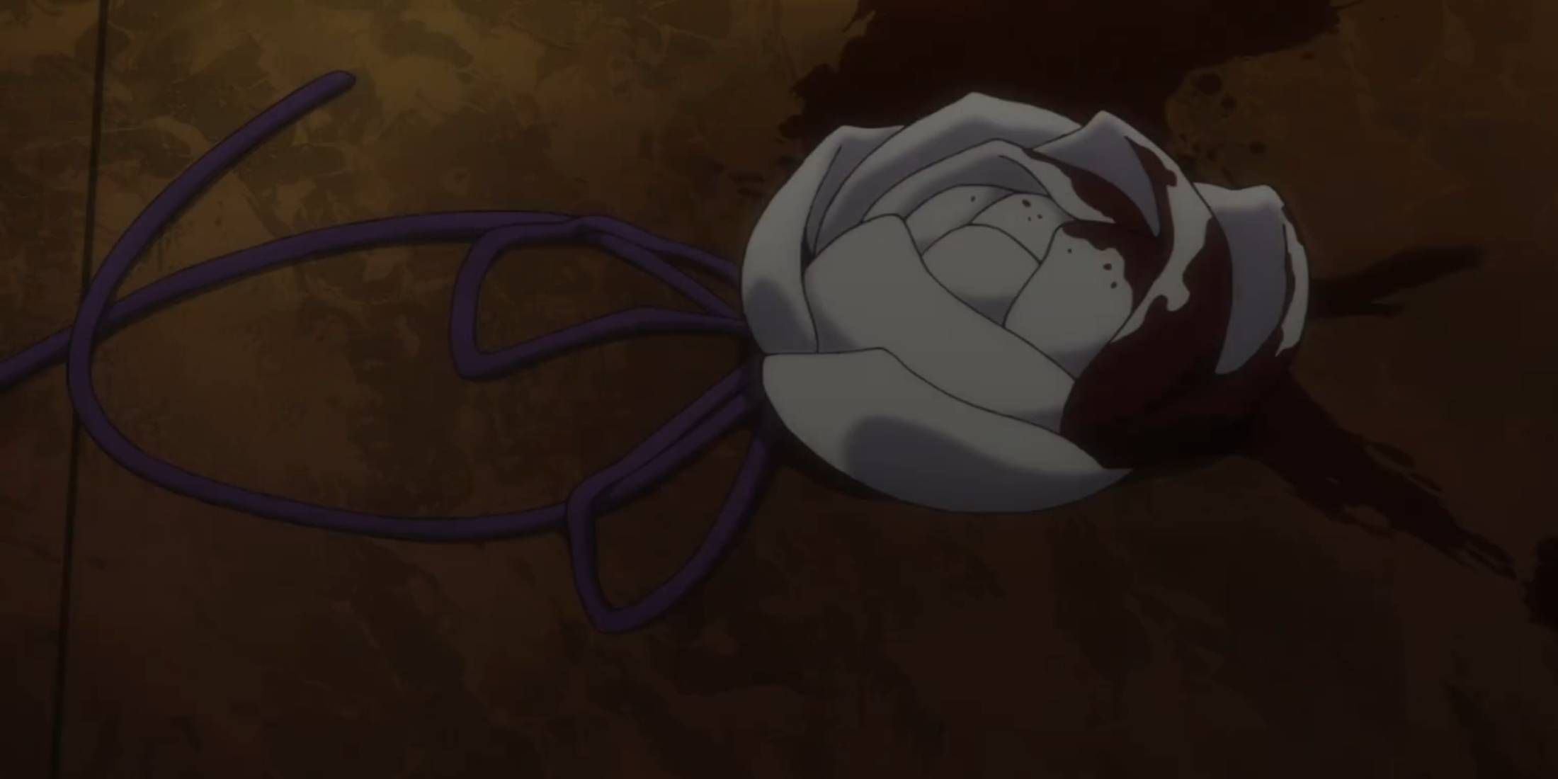 Emilia's flower hair pin on the ground seen in Season 1 Episode 15 of ReZero Starting Life in Another World