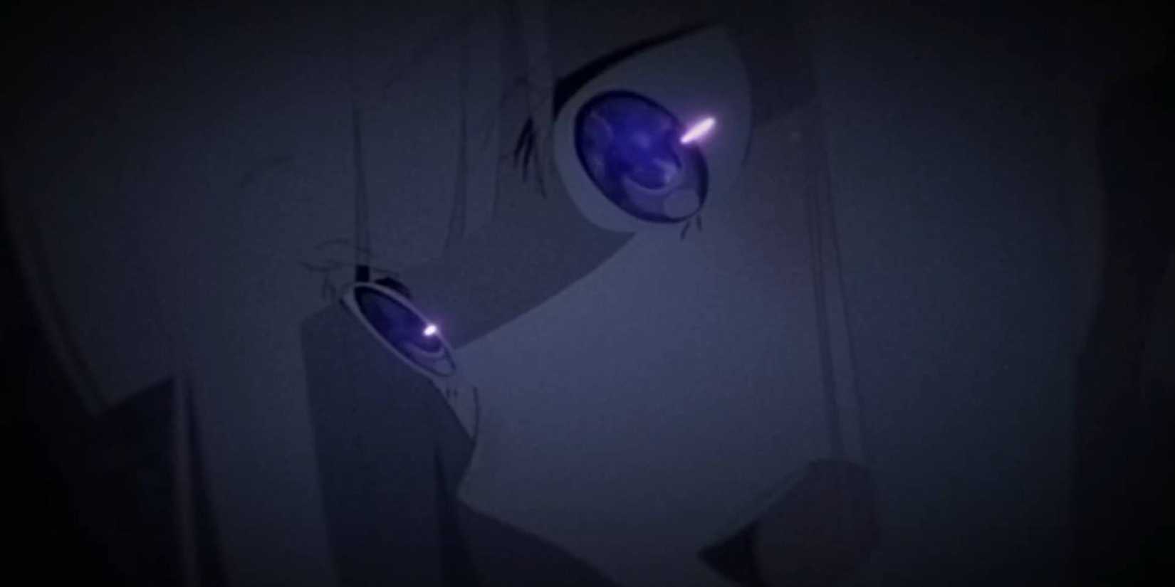 Emilia with an unhinged look in her eyes seen in Season 2 Episode 11 of ReZero Starting Life in Another World