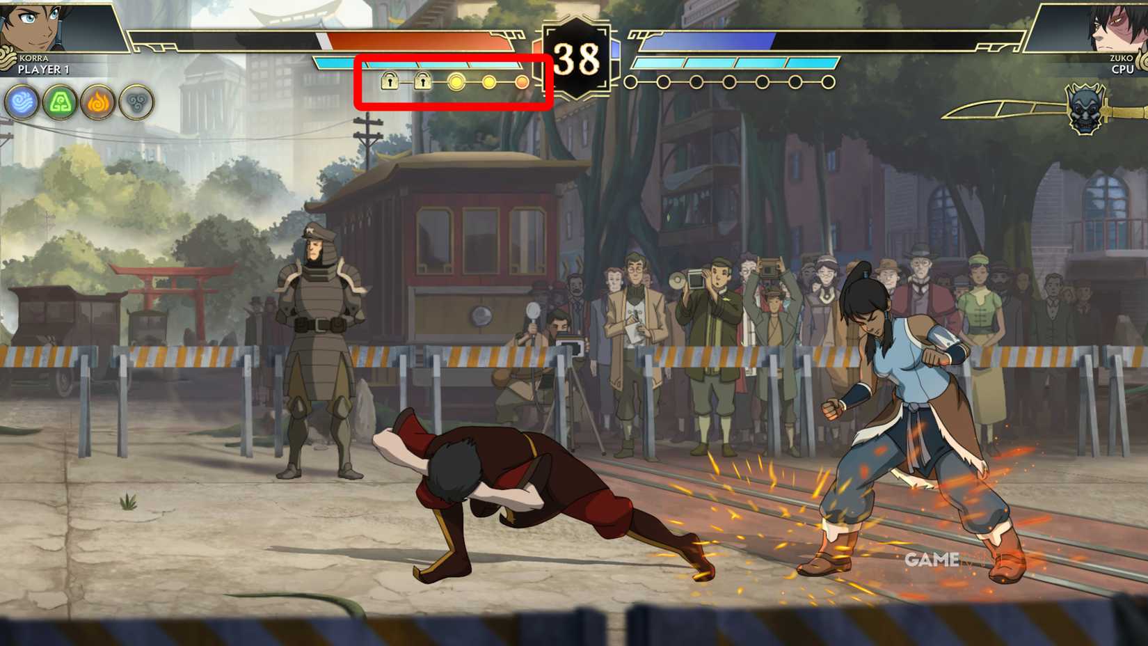 Points d'énergie dans Avatar Legends
