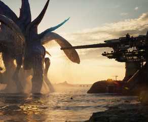 Final Fantasy 7 Revelation sunset ocean