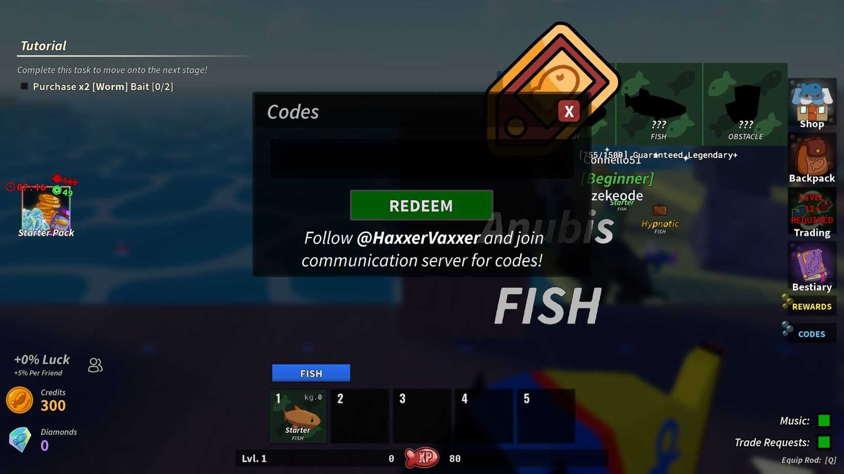 Fishing Tower Defense Codes