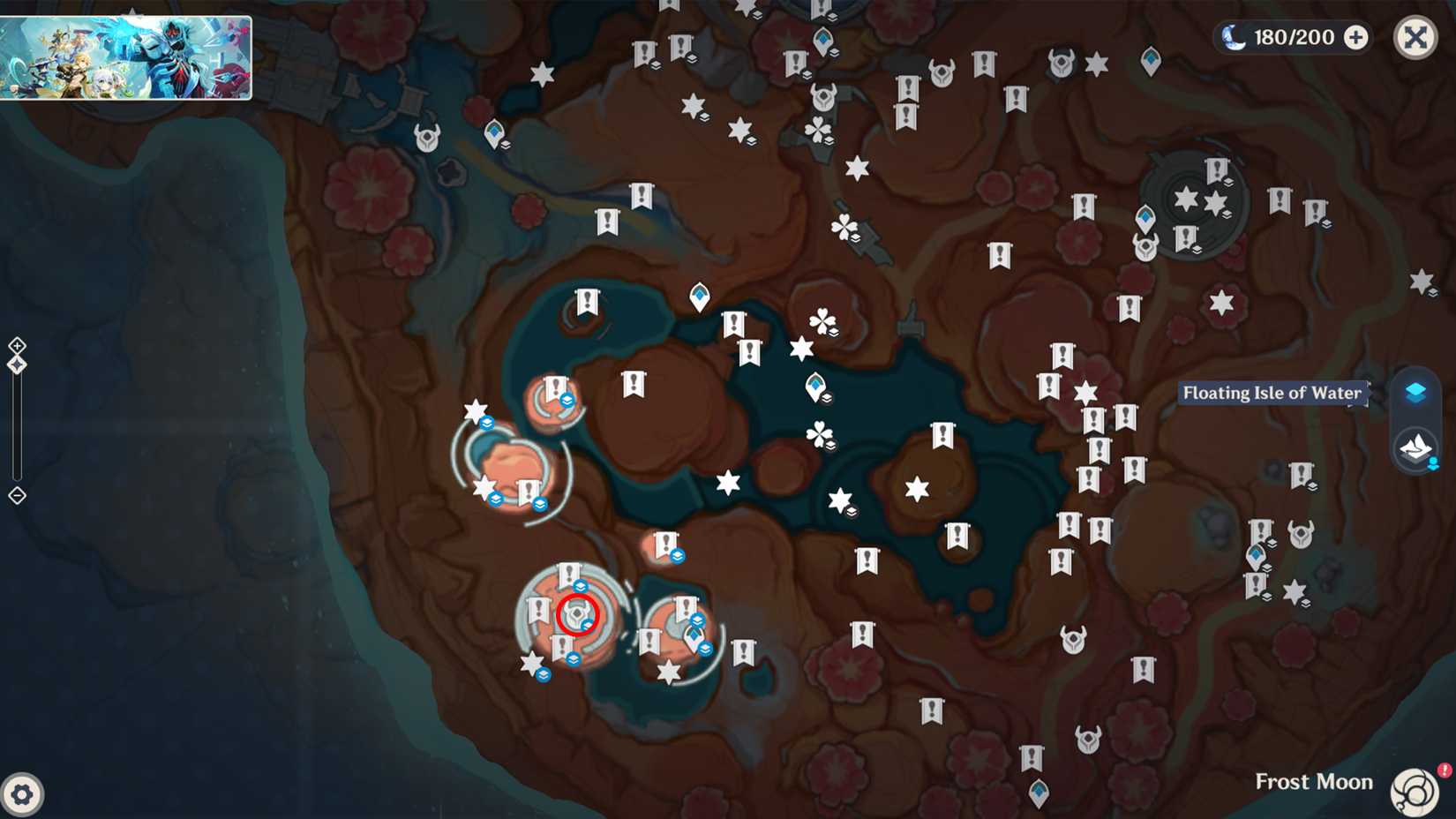 Floating Water Island Genshin Impact's Precious and Luxurious Chest Location