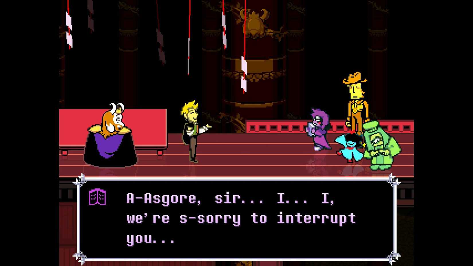 Flowery scatters his notes Deltarune Chapter 5