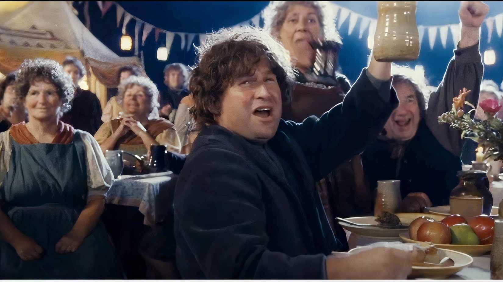 Fredegar Bolger in The Lord of the Rings