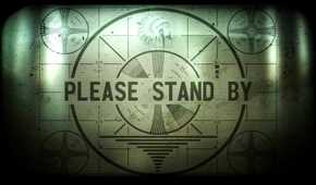 Fallout 3's iconic "Please Stand By" loading screen
