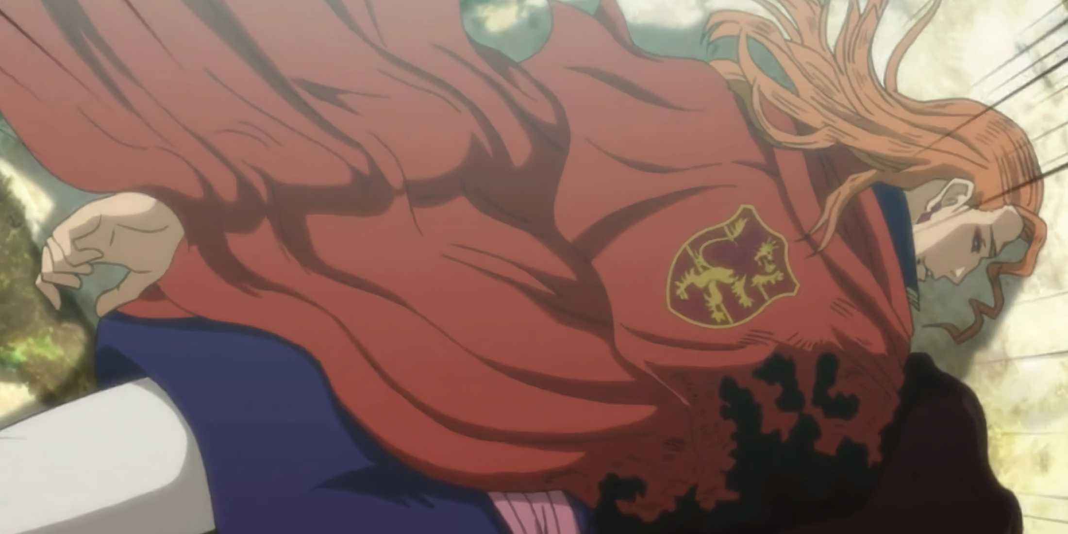 Fuegoleon lying on the ground after losing his arm during the battle against Patry.