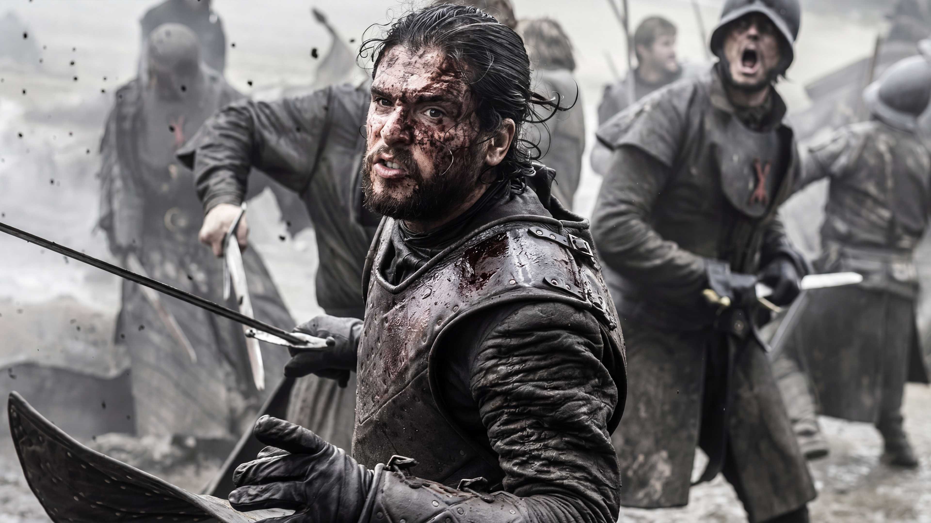 Game of Thrones Jon Snow fighting