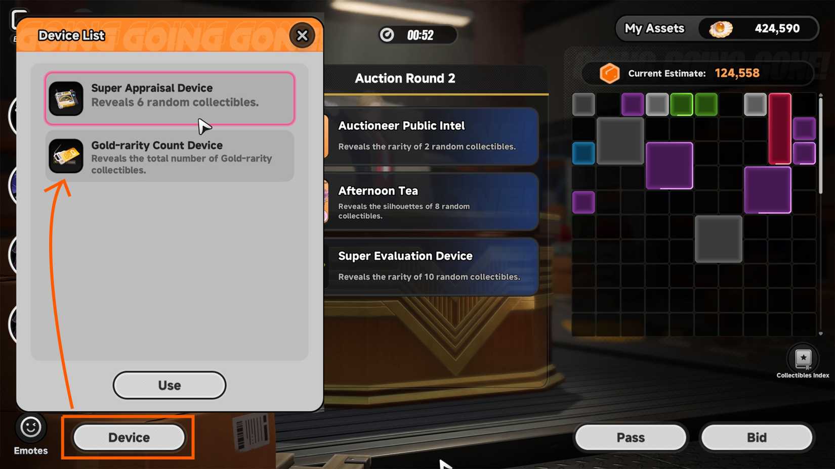 Going Going Gone Event How to pick an auction device set-1