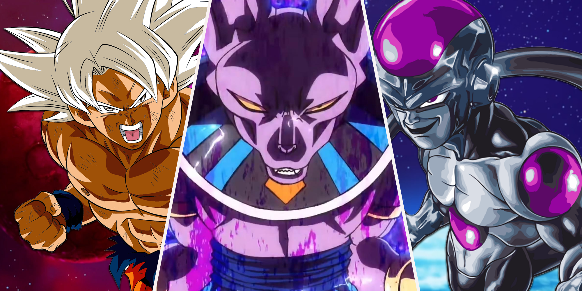 Goku, Beerus, and Black Frieza