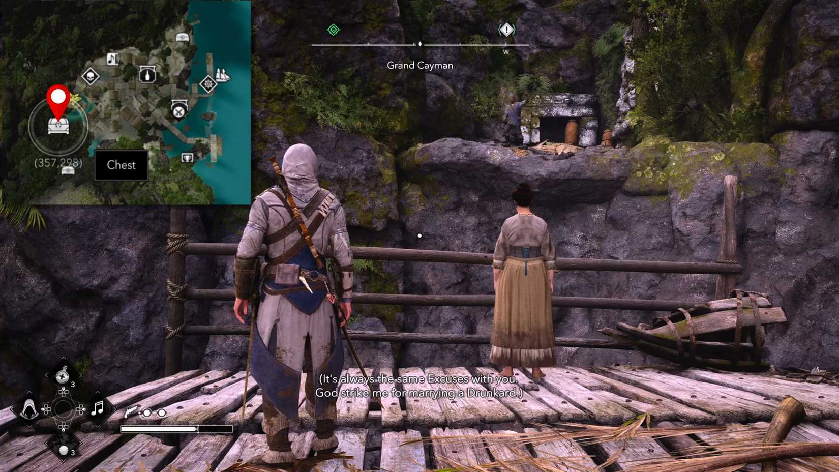 Grand Cayman Chest Location AC Black Flag Resynced
