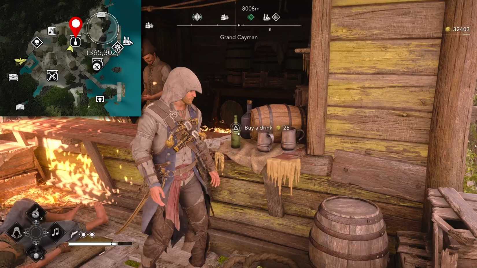 Grand Cayman Chest Tavern Location AC Black Flag Resynced