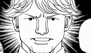 Halkenbgurg as seen in the manga, speaking to one of his men.