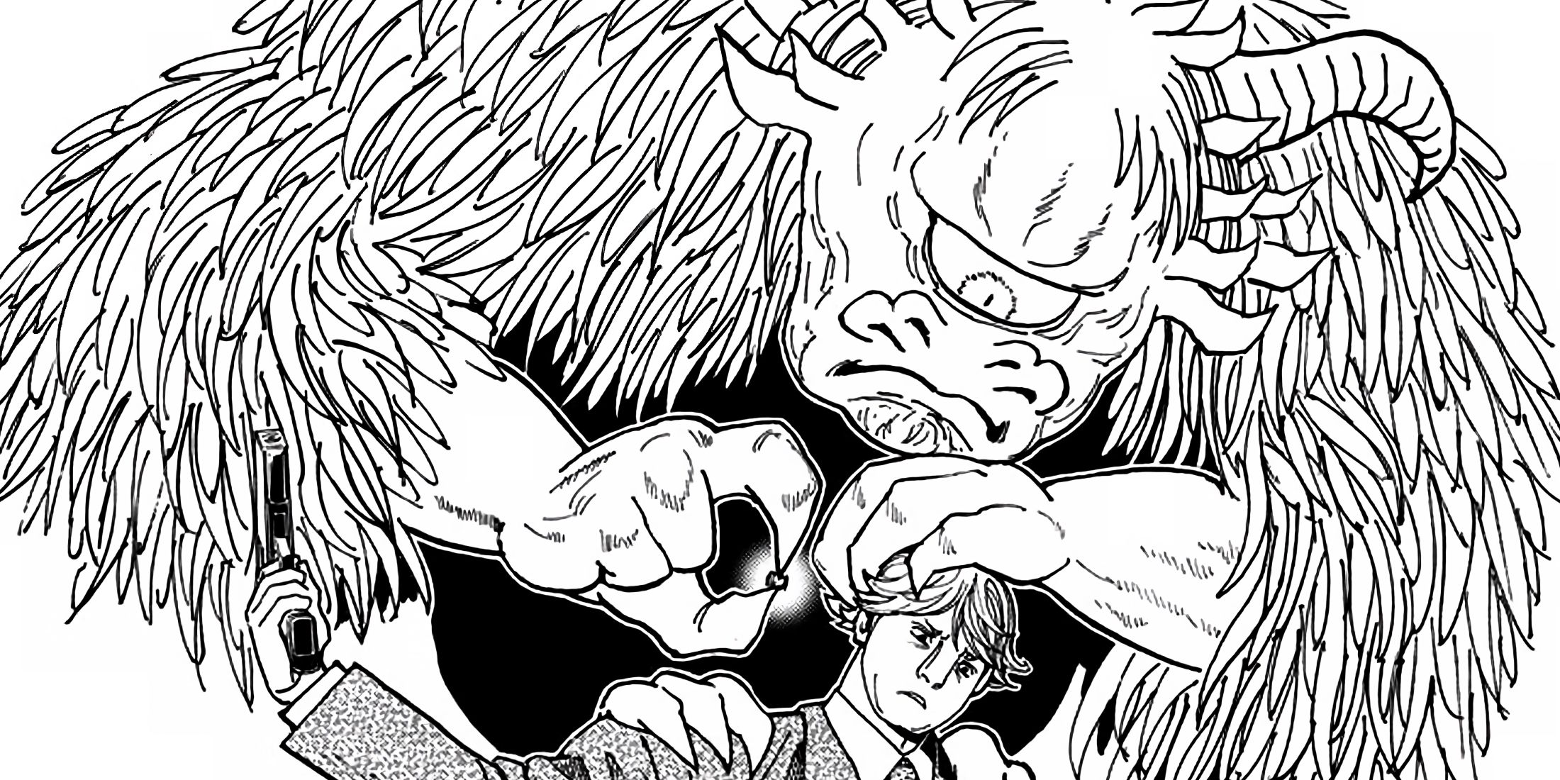 Halkenburg's Beast stops a bullet after the Prince tries to shot himself.