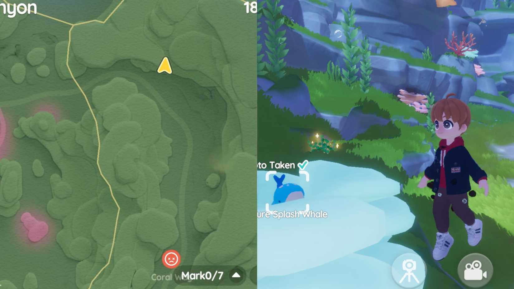Hartopia Blue Splash Whale Location