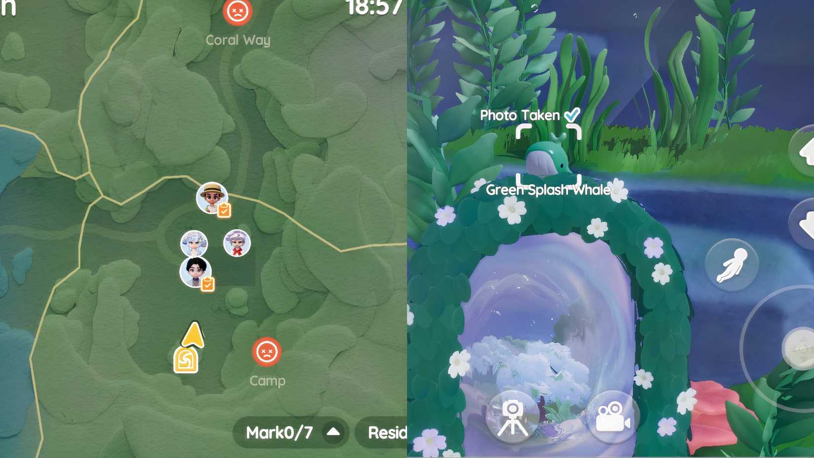 Hartopia Green Splash Whale Location Guide
