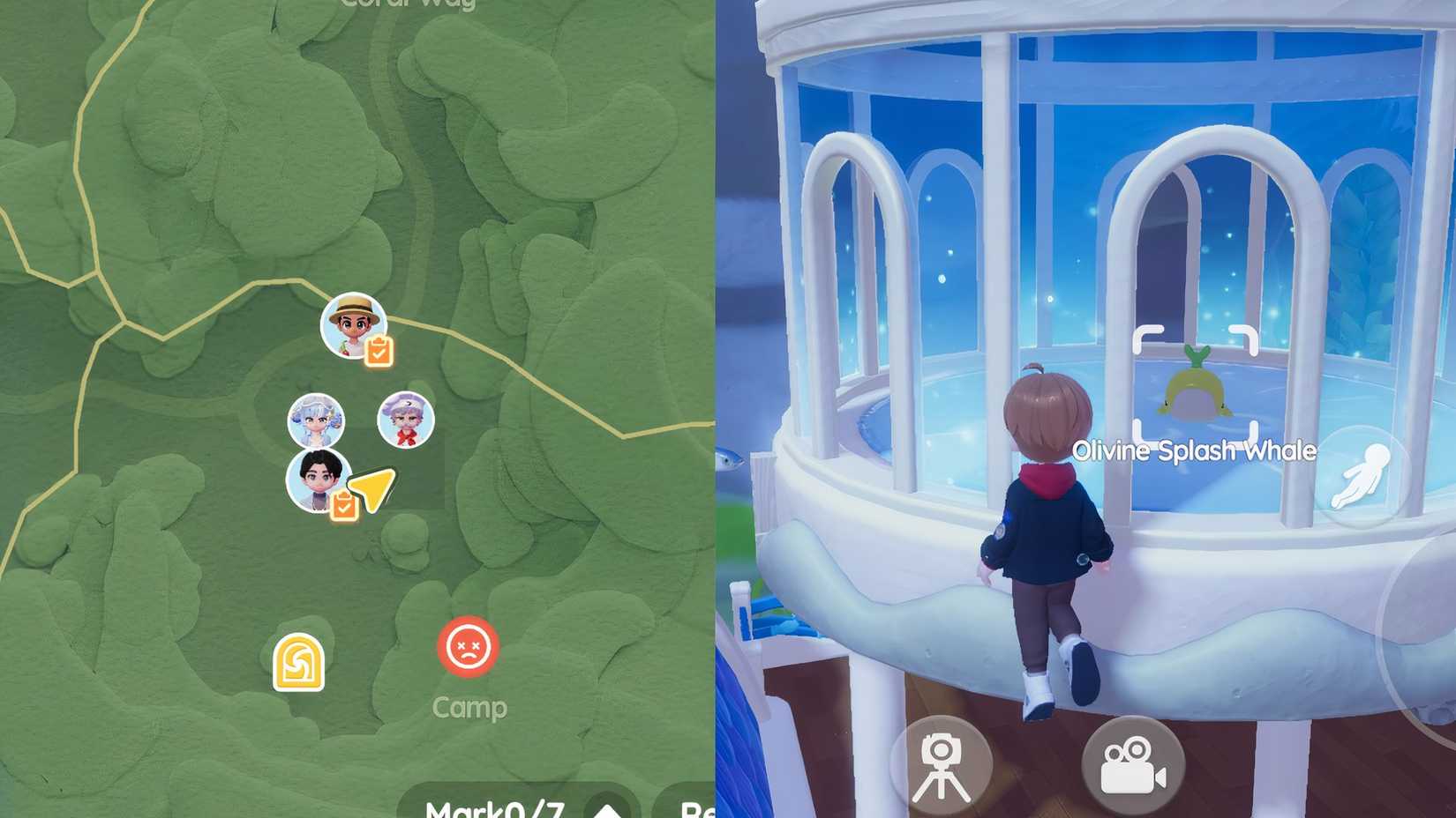 Heartopia Olivine Splash Whale Location