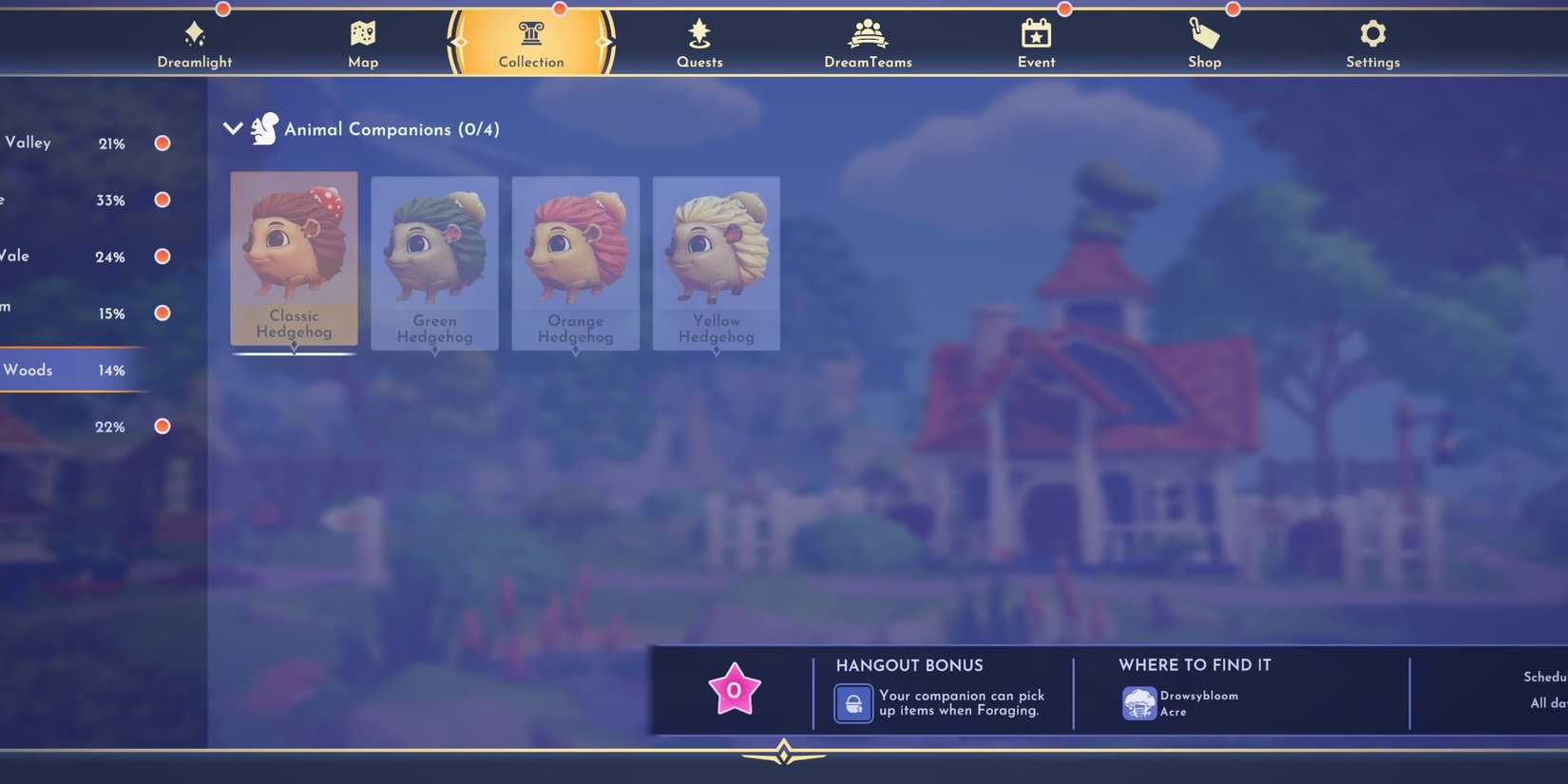 hedgehogs favorite food ddv disney dreamlight valley