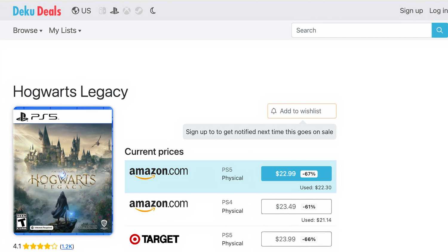 deku deal best ps5 disc prices for hogwarts legacy.