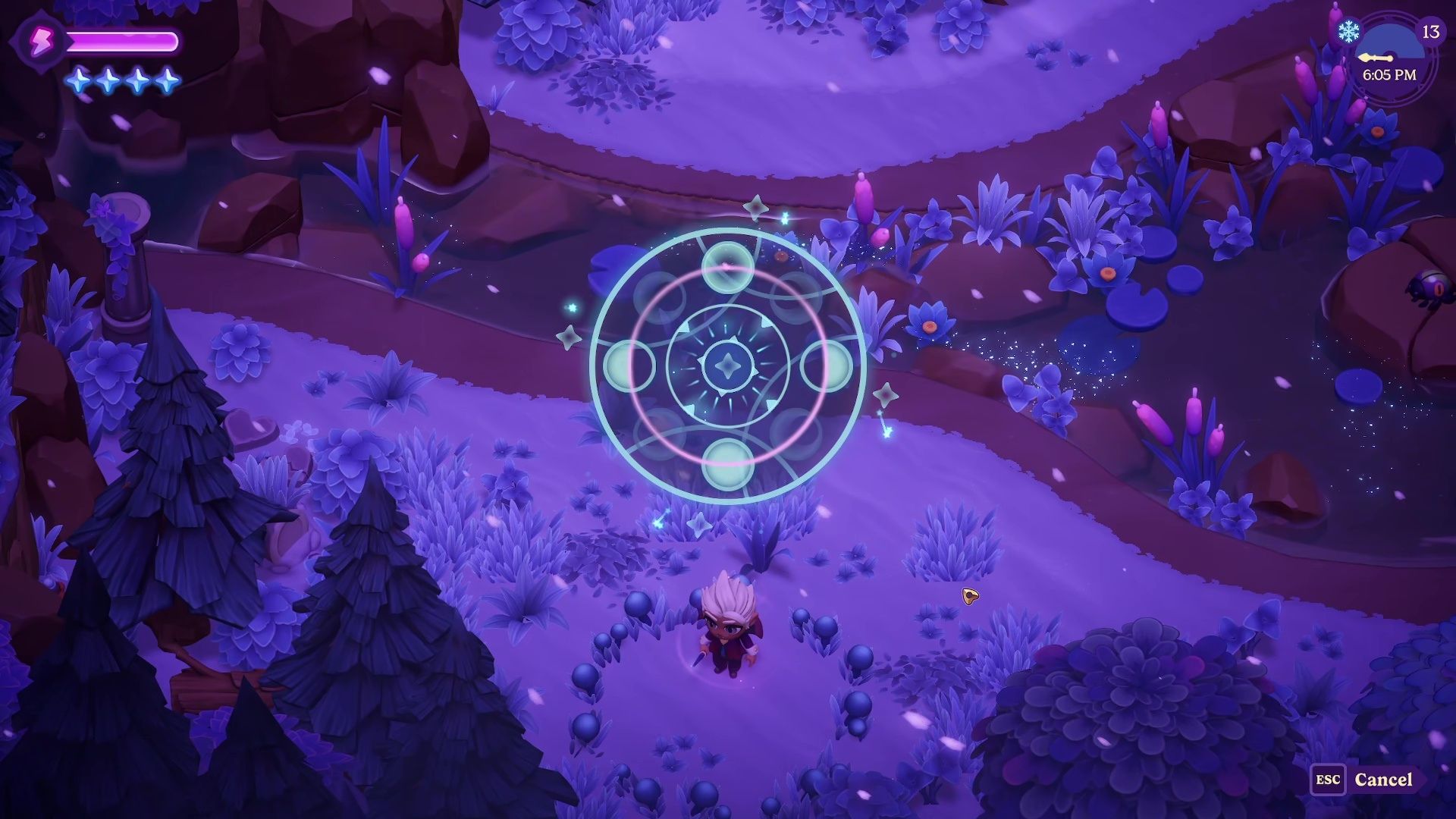 How to Activate Mushroom Circle Teleportation Using Wanderer's Hex in Moonlight Pix