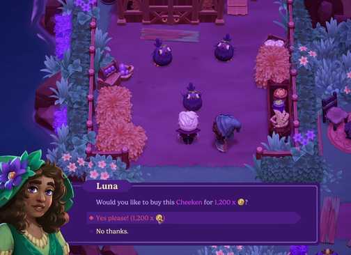 how to buy cheekens to get eggs in moonlight peaks (2)