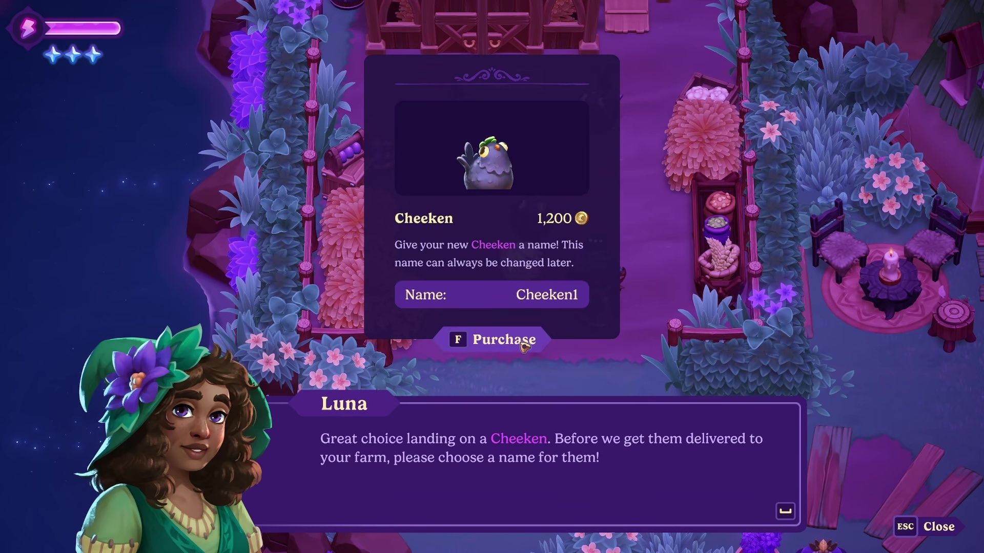 how to buy cheekens to get eggs in moonlight peaks (3)