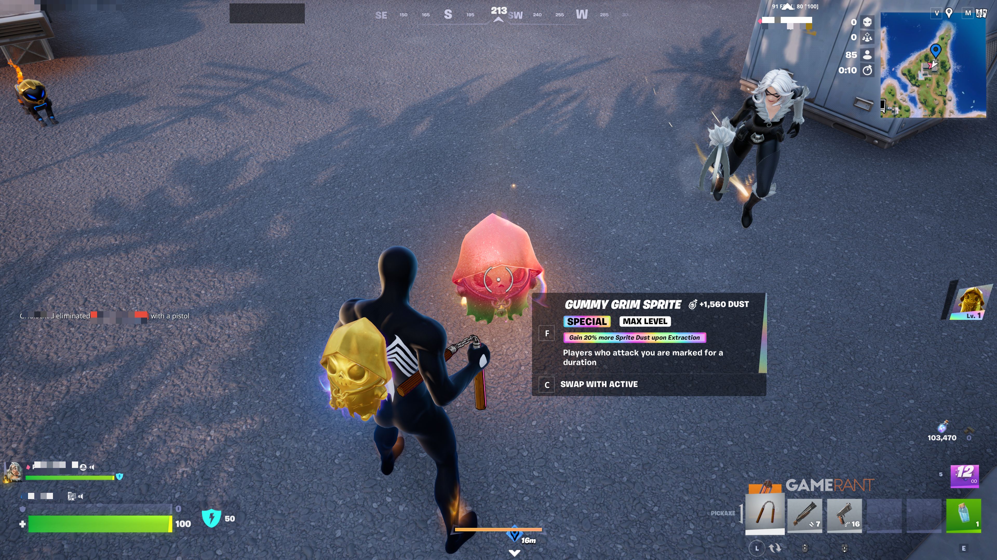 How to Get a Grim Repear Sprite in Fortnite Runners (& What They Do)