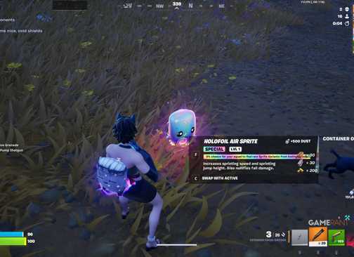 how to get an Air Sprite in Fortnite
