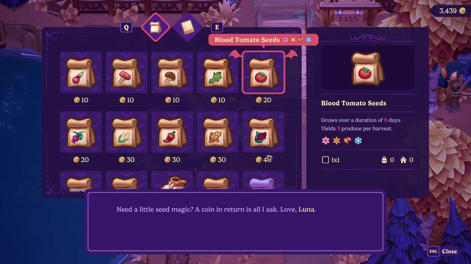 How to Get blood tomato in Moonlight Peaks
