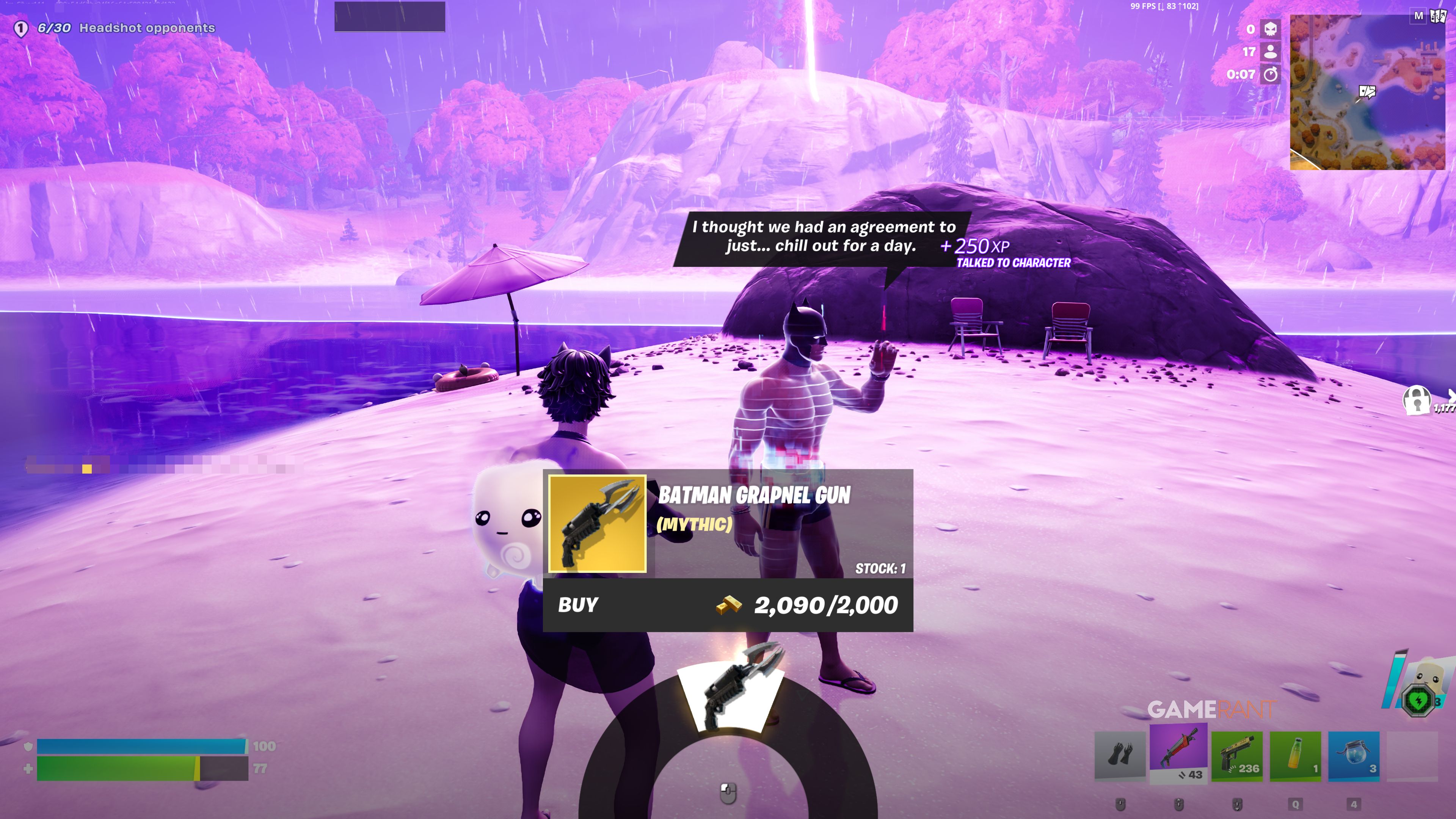 How to Get the Batman Grapnel Gun Mythic in Fortnite