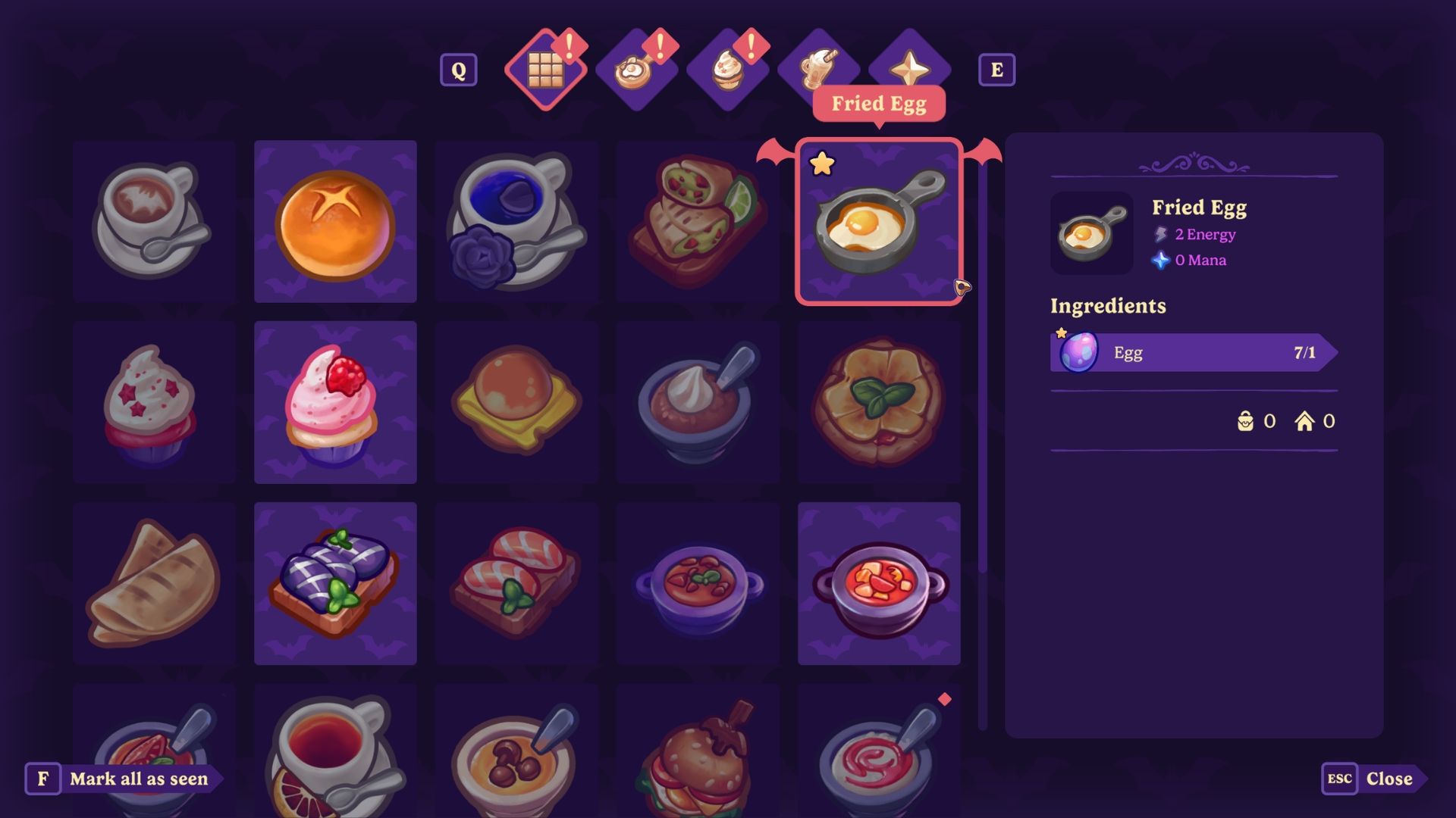 how to make fried eggs for ludo in moonlight peaks
