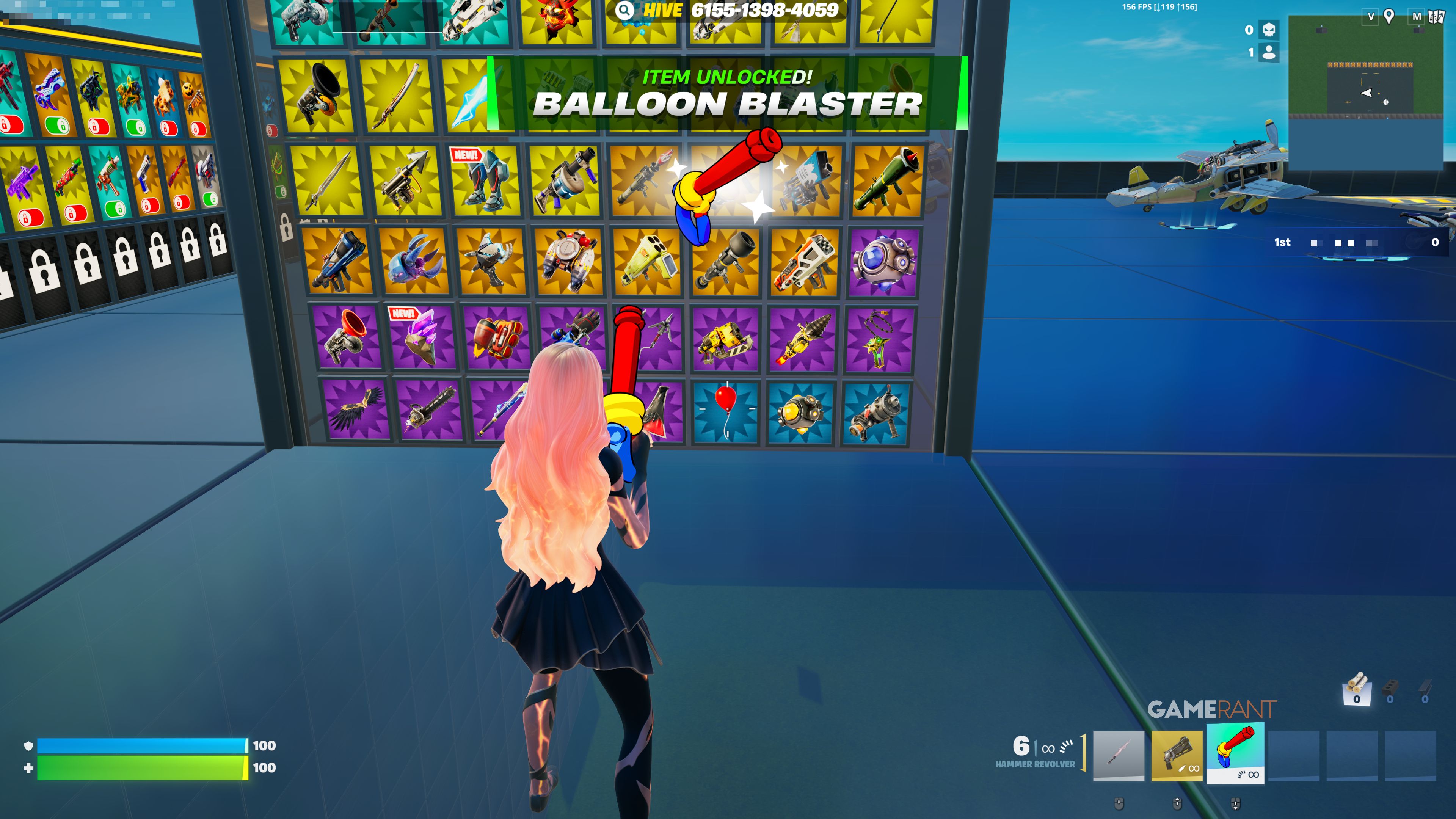 how to unlock Balloon Blaster - 1v1 with Every Gun - Fortnite - 3