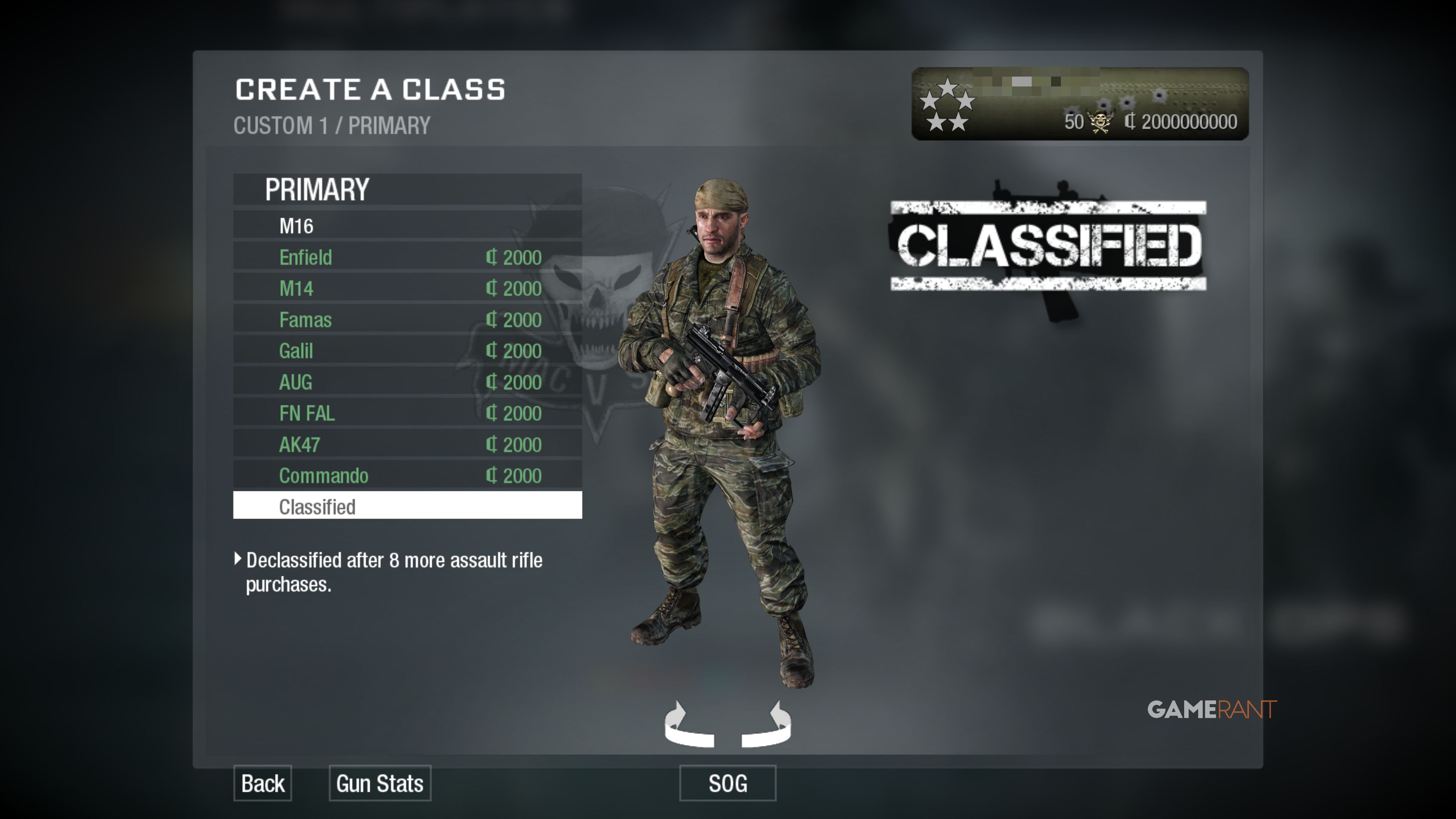 How to Unlock Classified Weapons in Black Ops 1