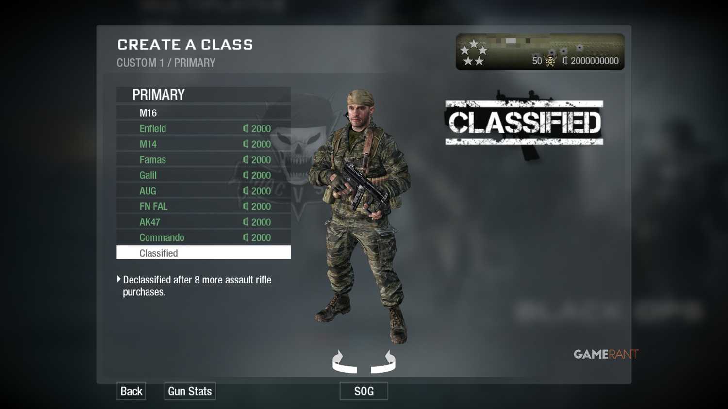 How to Unlock Classified Weapons in Black Ops 1