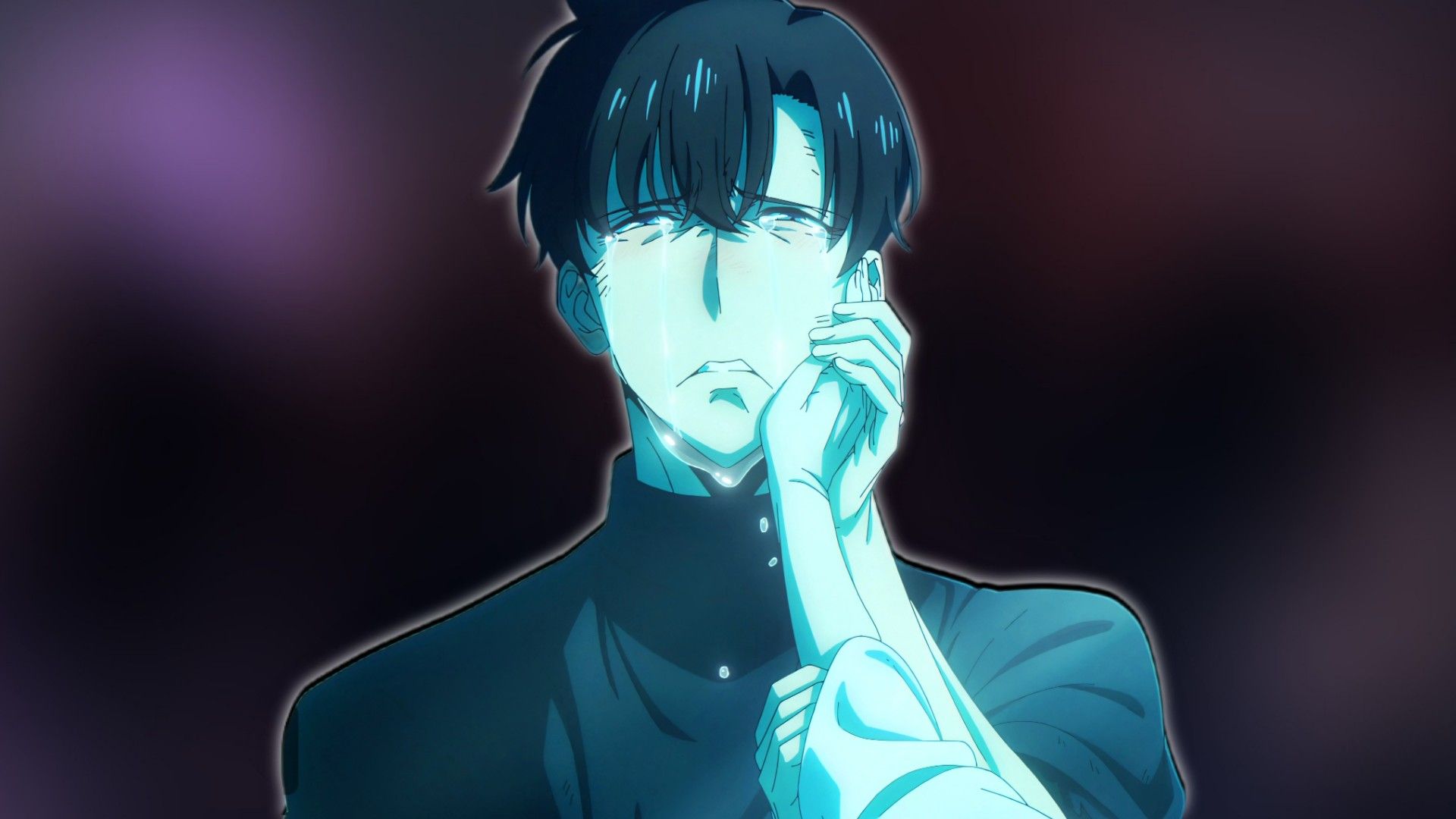 Image of Sung Jinwoo crying as Solo Leveling ends its run in Japan
